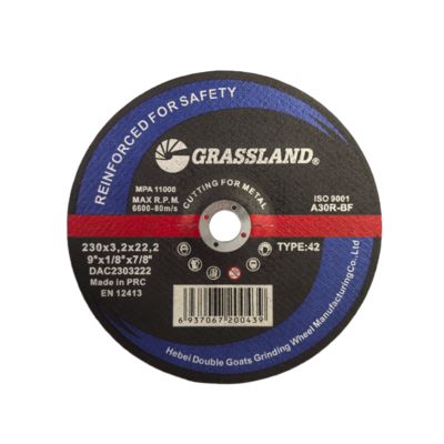 9" 230mm X 3.2mm X 22.2mm Paslanmaz Çelik Kesme Diskleri Açılı Taşlama Makinesi Kullanımı EN 12413