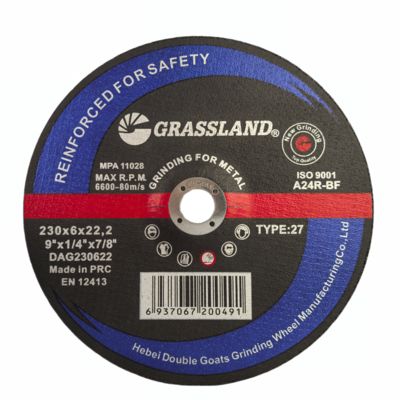 GRASLAND 9" Paslanmaz çelik için reçine abrasif metal kesme diskleri 230 X 6 X 22.2 açılı öğütücü