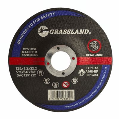 Paslanmaz çelik ve reçine bağlı malzemelerle demir dışı metal üzerinde hızlı düz ve temiz kesimler için 125 mm kesme diskleri