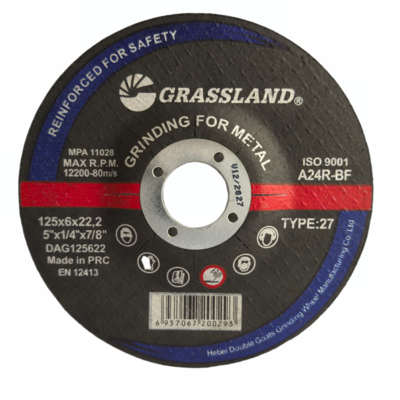 OTLAK 5 "Paslanmaz Çelik Kesimi İçin 125mm X 6mm X 22.2mm Metal Taşlama Diskleri (Kontaminasyonsuz)