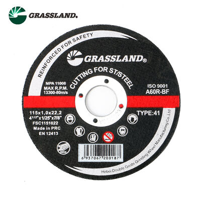 GRASSLAND 4.5" Metal Kesme Diskleri 115mm X 1.0mm X 22.2mm Paslanmaz Çeliğin Kontaminasyonsuz Kesimi İçin