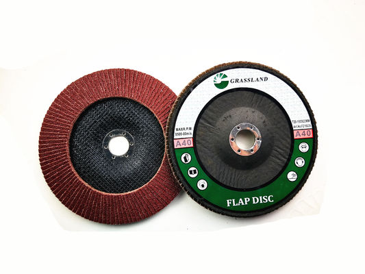 Alüminyum Oksit Fiber Destekli P40 180x22mm Konik Flap Disk
