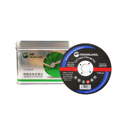 Karbon Çelik Dik Açılı Taşlayıcılar 4 "Aşındırıcı Metal Kesme Diskleri