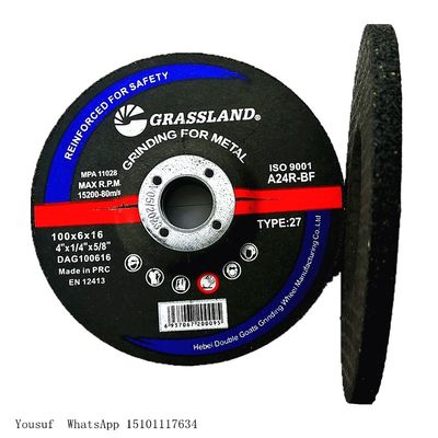 4&quot; X 1/4&quot; X 5/8&quot; Öğütücü En12413 Zımparalı Kesme Diskleri