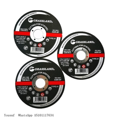 4.5&quot; 115x1x22.2mm 4 1/2 Açılı Taşlama Diskleri Metal İçin