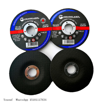 4.5&quot; X 1/4&quot; X 7/8&quot; A24R T27 Taşlama 30 Grit için Zımpara Diski