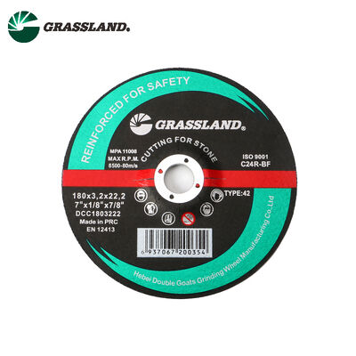 reçine taş kesme diskleri 180mm çapı 3.2mm kalınlığı 22.2mm delik boyutu yüksek hızlı açılı öğütücülerle uyumludur