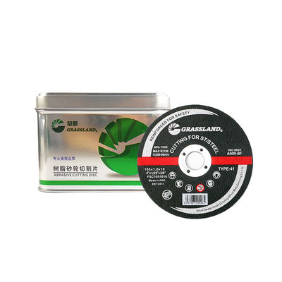 Düz ve çipsiz kesimler için 4 inç Inox öğütme diskleri 105mm x 1mm x 16mm Sürekli Tekerlek Blade Sert Alüminyum oksit aşındırıcı 80 m/s