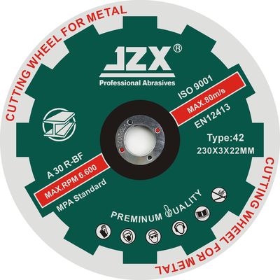 T42 230x3x22.23mm / 9x1 / 8x7 / 8 "Metal Kesme Zımpara Bıçağı