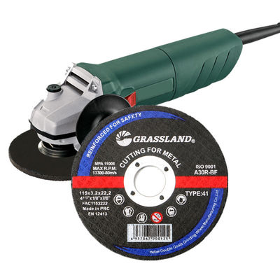 GRASSLAND  Resin Abrasive Metal Cutting Discs for Stainless Steel 115 X 3.2 X 22.2 Angle Grinder