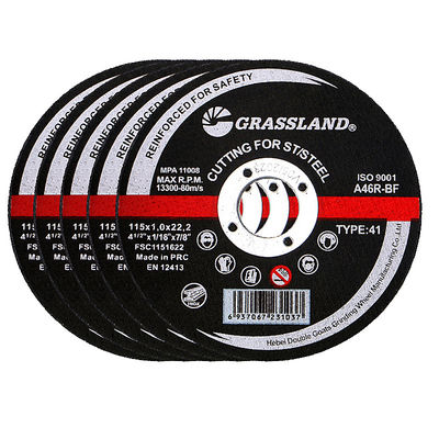 115X1X22.2, İnce Tasarım GRASSLAND 115mm Kesme Diski, Çelik ve Paslanmaz Çelikte INOX Üzerinde Daha Hızlı ve Temiz Kesimler İçin