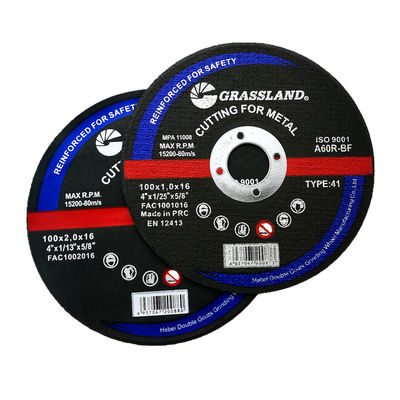 24# Grit Zımpara Metal 100x1.2x16mm Paslanmaz Çelik için Inox Kesme Diskleri
