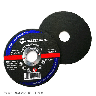 Metal 4-1 / 2&quot; X .045&quot; X 7/8&quot; Aşındırıcı Kesme Diski Taşlama Basık Merkez