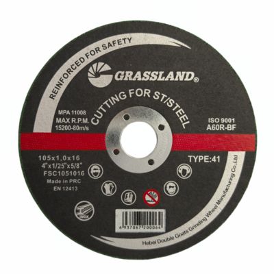 Düz ve çipsiz kesimler için 4 inç Inox öğütme diskleri 105mm x 1mm x 16mm Sürekli Tekerlek Blade Sert Alüminyum oksit aşındırıcı 80 m/s