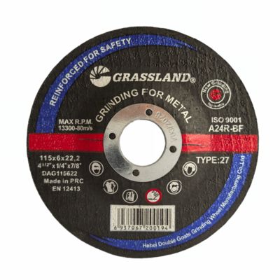 GRASSLAND Metal Taşlama Diskleri 115mm X 6mm X 22.2mm Hassas Titreşimsiz Kesim İçin