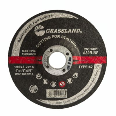GRASSLAND 4 inç Inox öğütme diskleri monokristalin erimiş alümine ile 100mm X 3.2mm X 16mm
